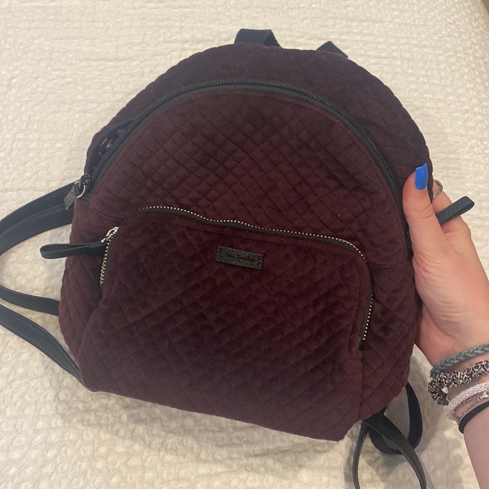 Vera Bradley mini suede material backpack